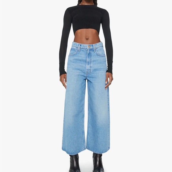 Mother Snacks! The Dinner Bell Crop Denim Jeans All You Can Eat